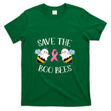 Save The Boo-Bees Lazy Halloween Costume Breast Cancer T-Shirt