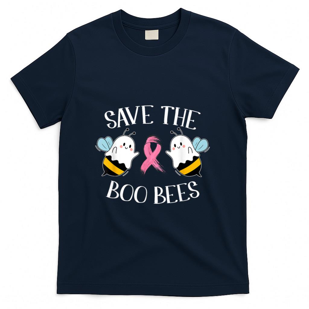 Save The Boo-Bees Lazy Halloween Costume Breast Cancer T-Shirt