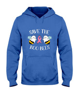 Save The Boo-Bees Lazy Halloween Costume Breast Cancer T-Shirt