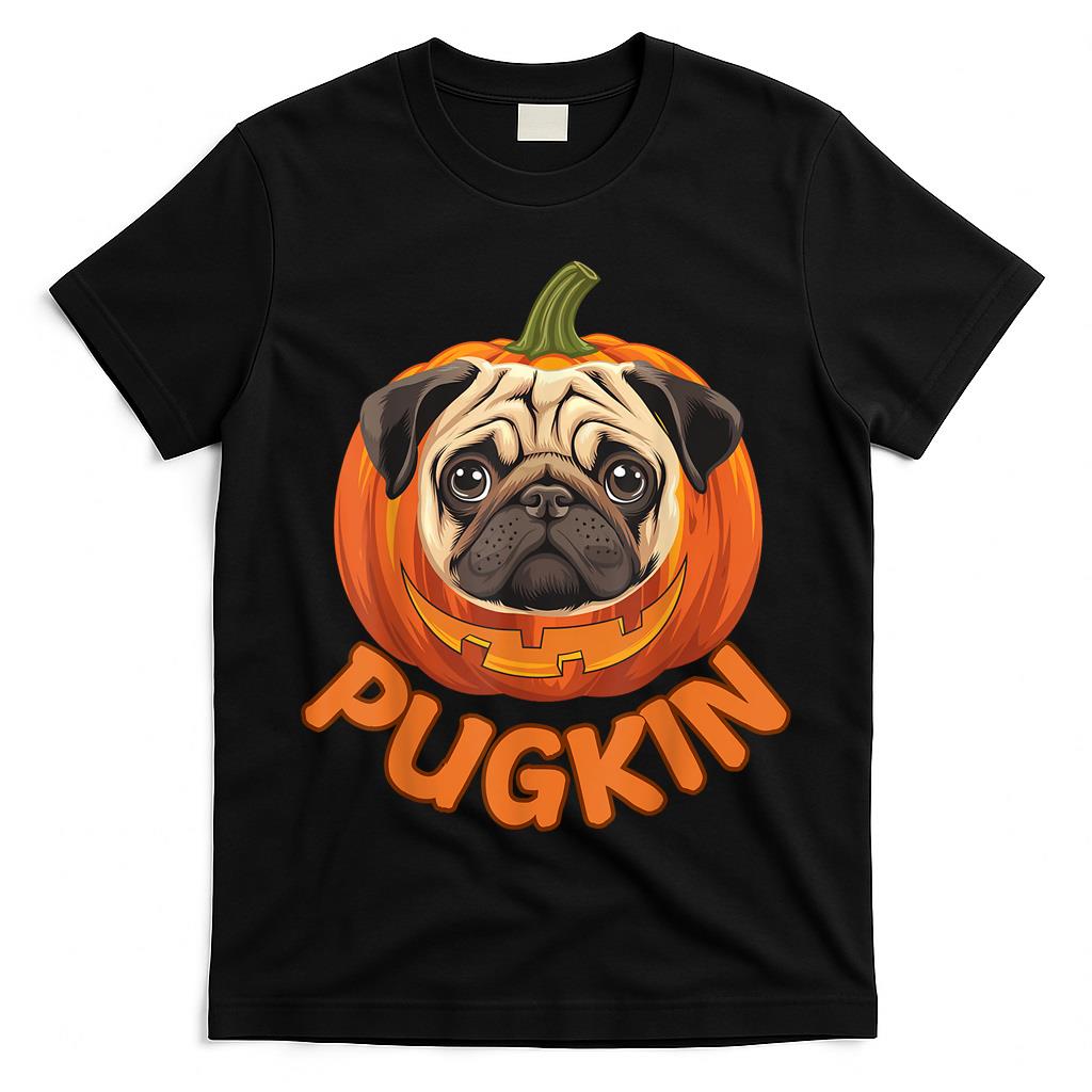 Pugkin Halloween Costume for Dog Lovers Trick Or Treat  for Men Women Kids T-Shirt