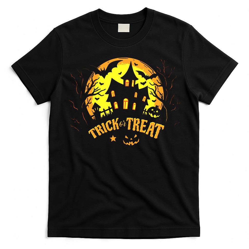 Trick or Treat Hounted House Costume - Spooky V-Neck T-Shirt