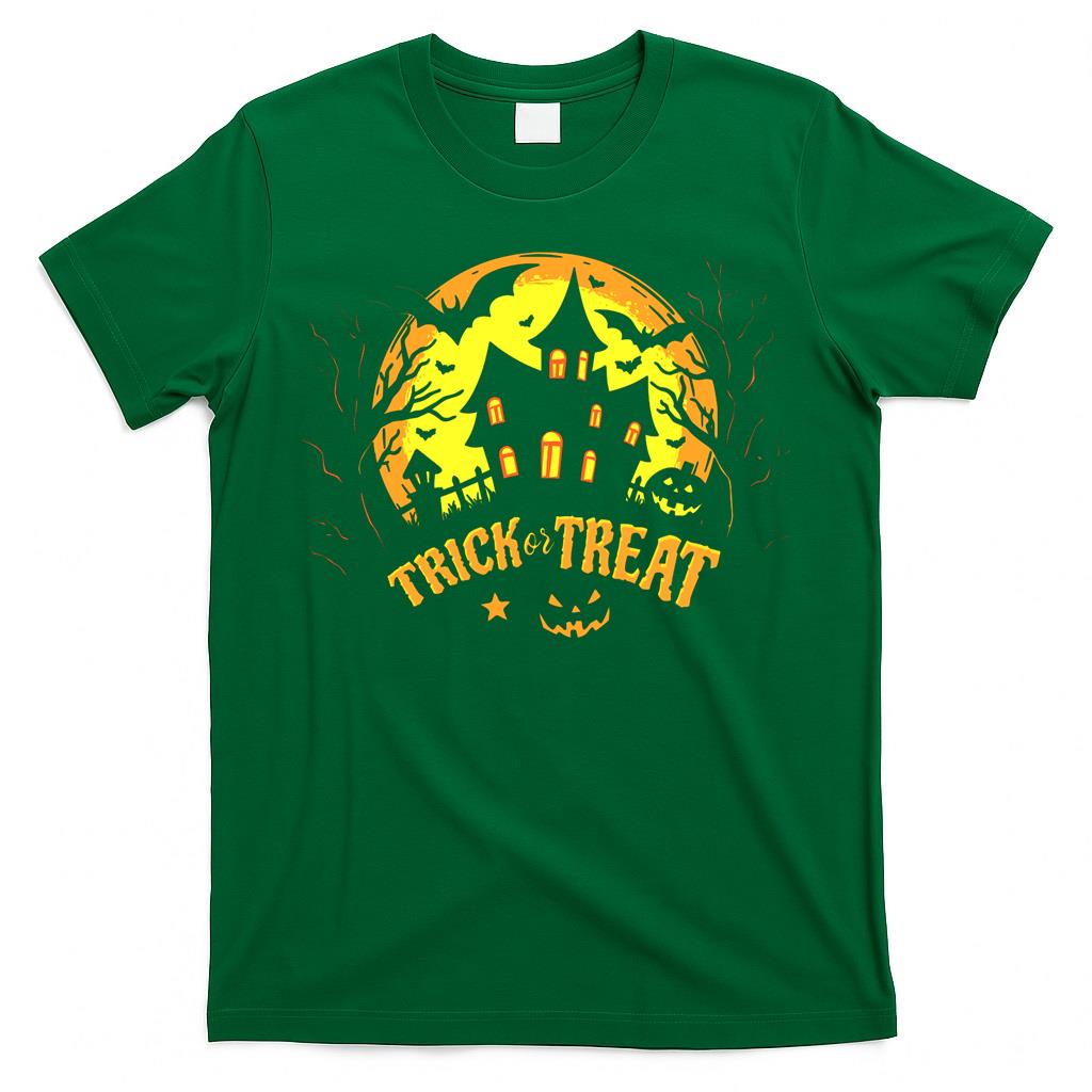 Trick or Treat Hounted House Costume - Spooky V-Neck T-Shirt