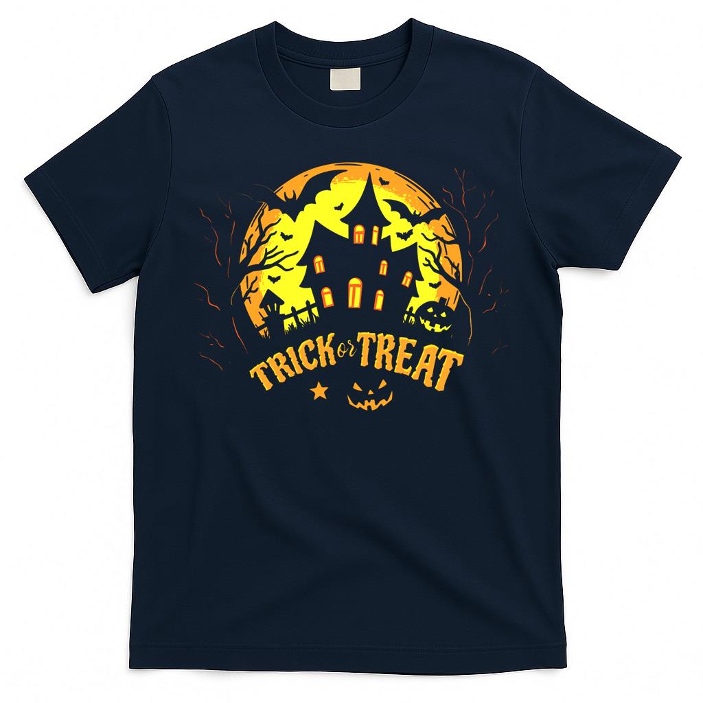 Trick or Treat Hounted House Costume - Spooky V-Neck T-Shirt