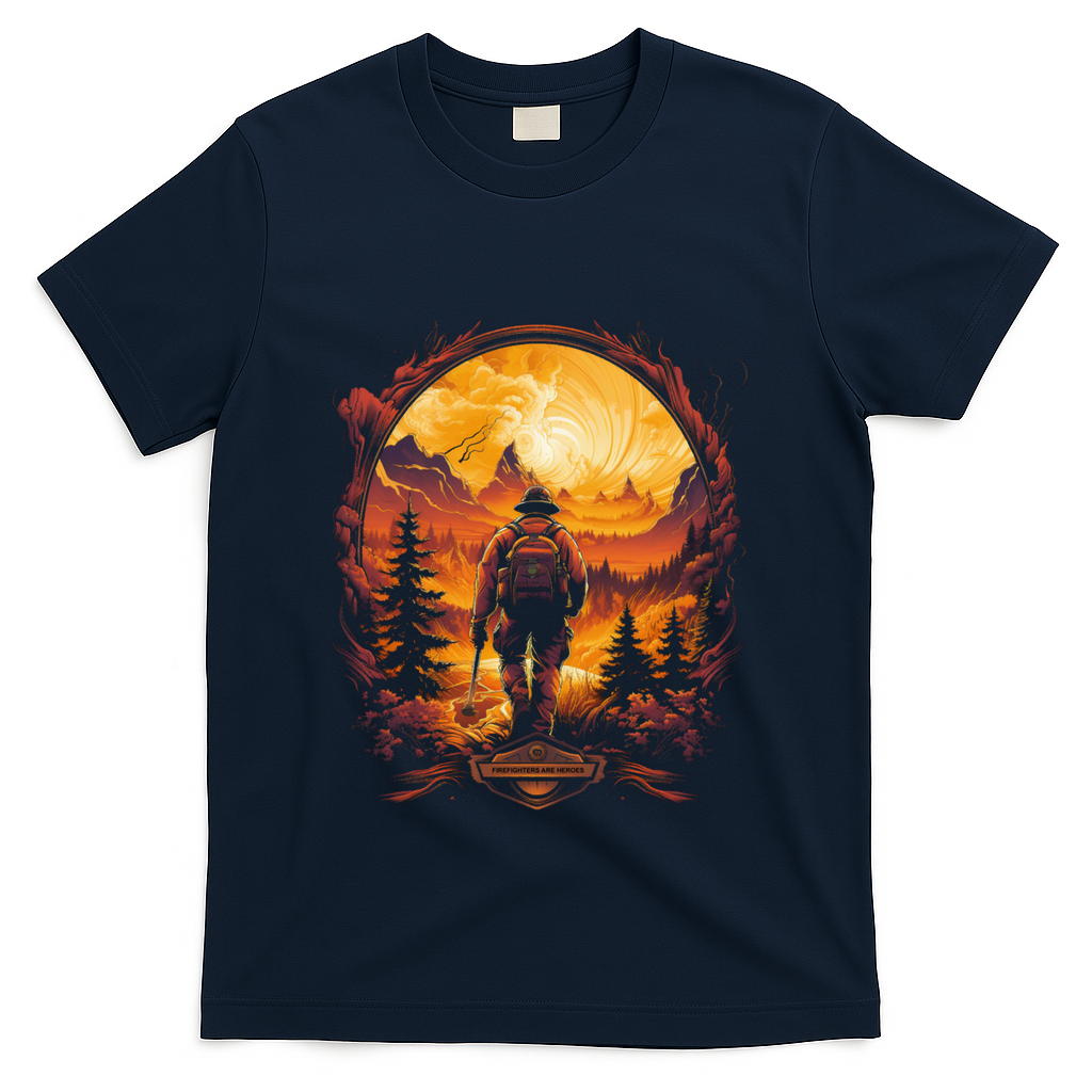 Proud Wildland Fire Rescue Firefighters Veterans Hero Gear Funny Gift T-Shirt
