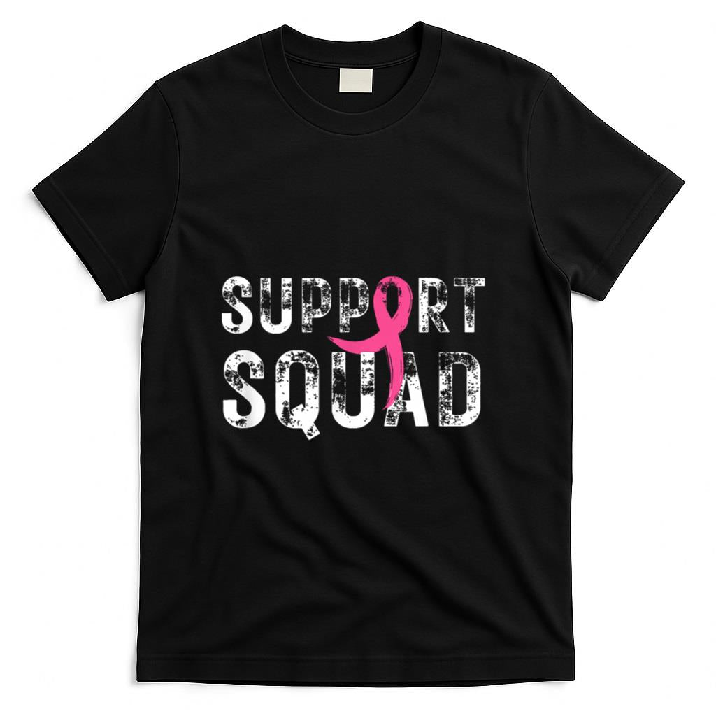 Breast Cancer Warrior Support Squad Breast Cancer Awareness T-Shirt_1