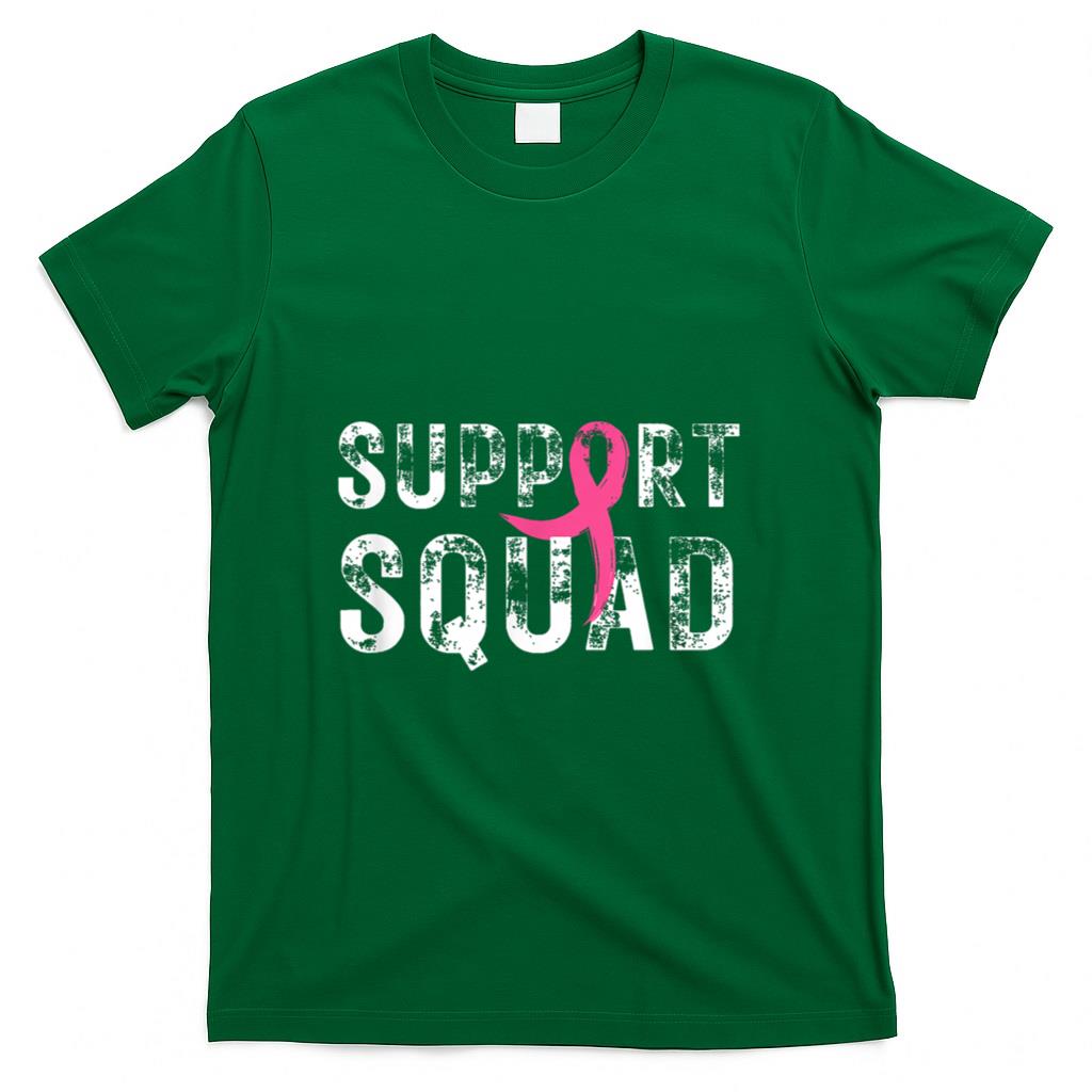 Breast Cancer Warrior Support Squad Breast Cancer Awareness T-Shirt_1