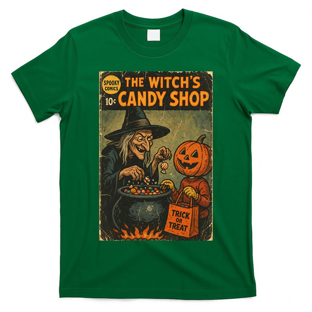The Witchs Candy Shop - Nostalgic Halloween Cover Classic T-Shirt