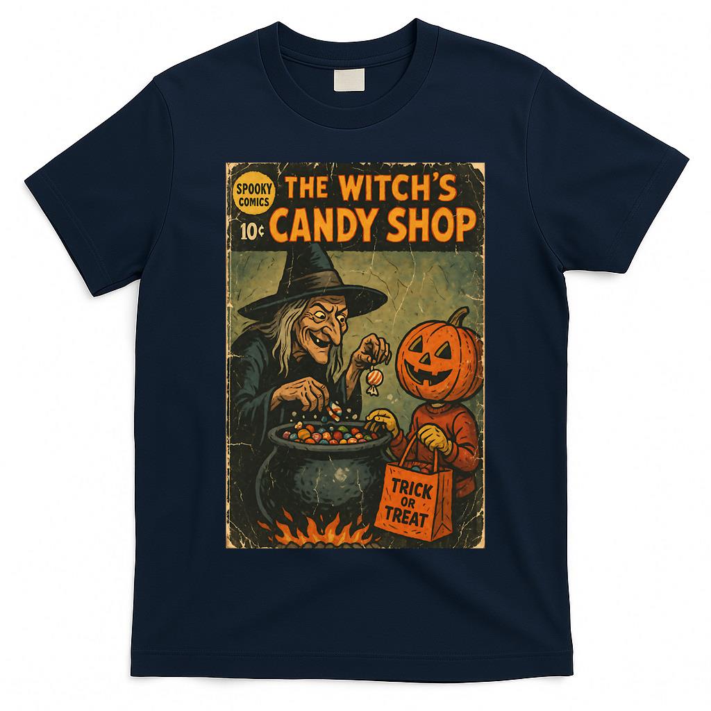 The Witchs Candy Shop - Nostalgic Halloween Cover Classic T-Shirt