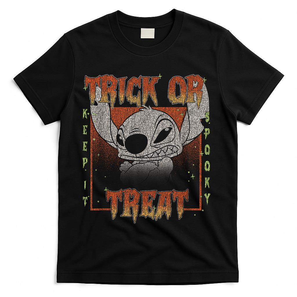 Disney Lilo Stitch Halloween Trick Or Treat Stitch T-Shirt