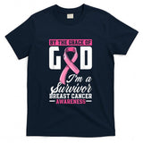 By The Grace God Im A Survivor Breast Cancer Survivor T-Shirt