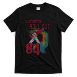 Retro Nostalgia - Transformers Autobots Retro Roll Out 84 Rainbow Stripe T-Shirt