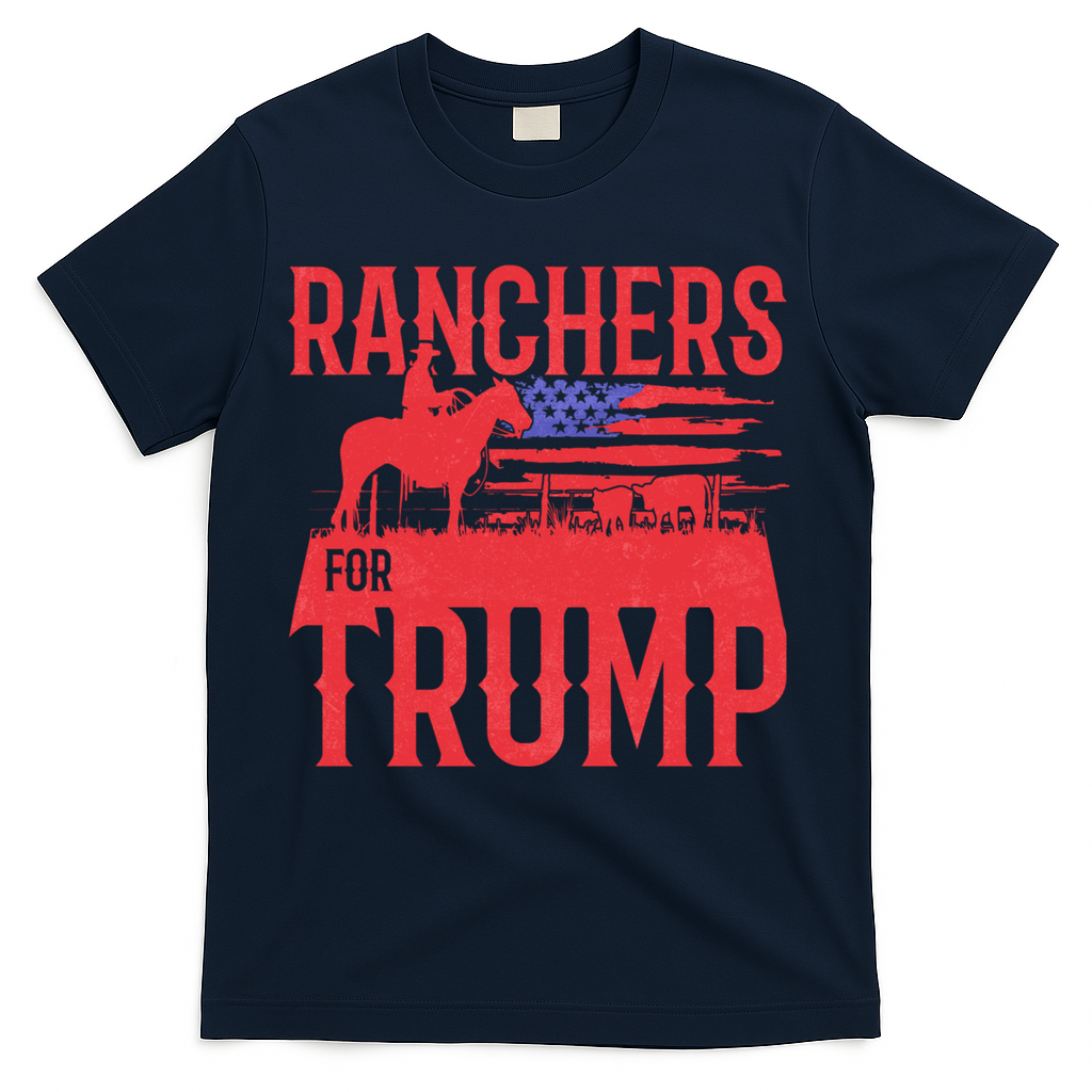 Ranchers For Trump Conservative Republican Support President Gift T-Shirt