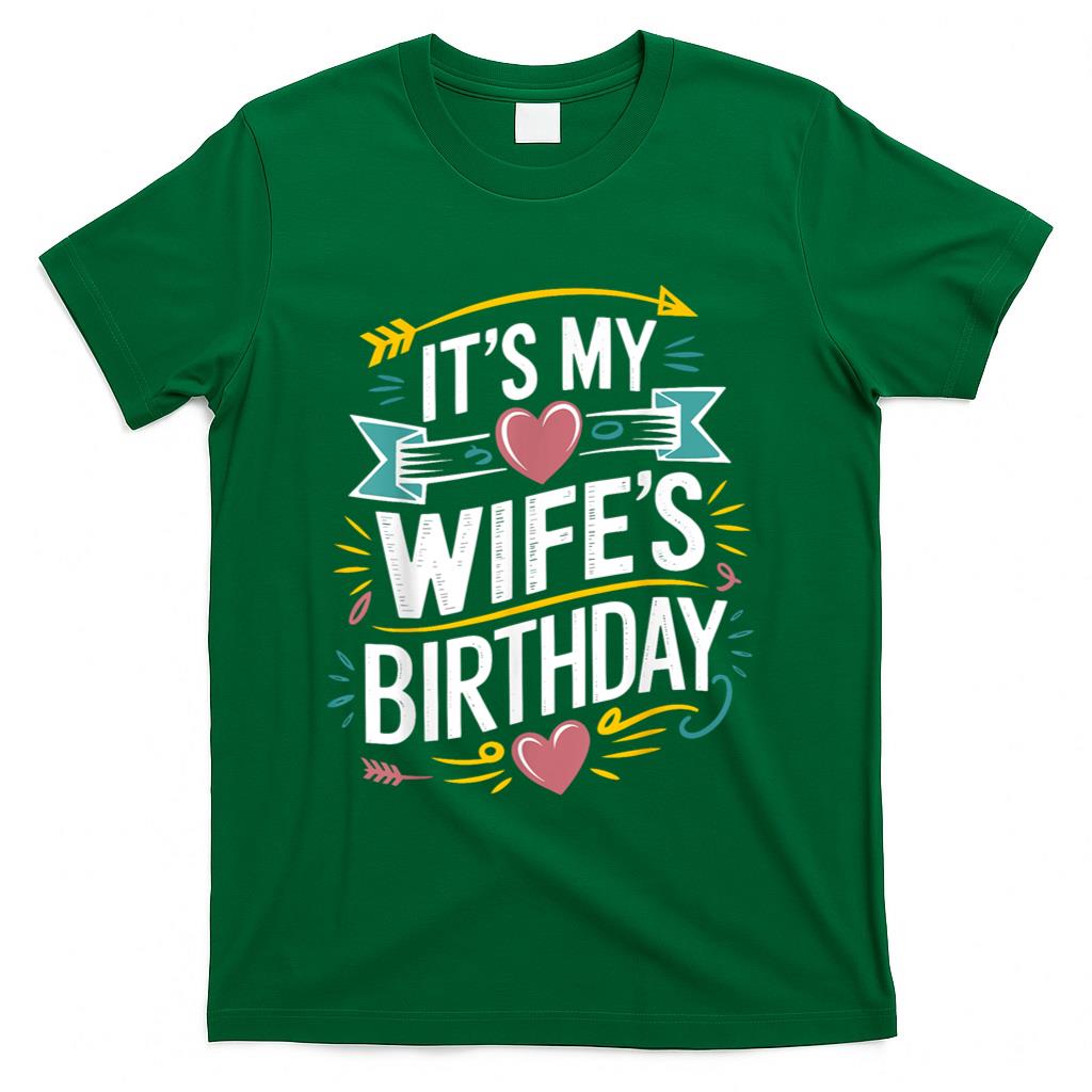 Retro Nostalgia - Retro It's My wife's Birthday Boho Nostalgia Design Men T-Shirt