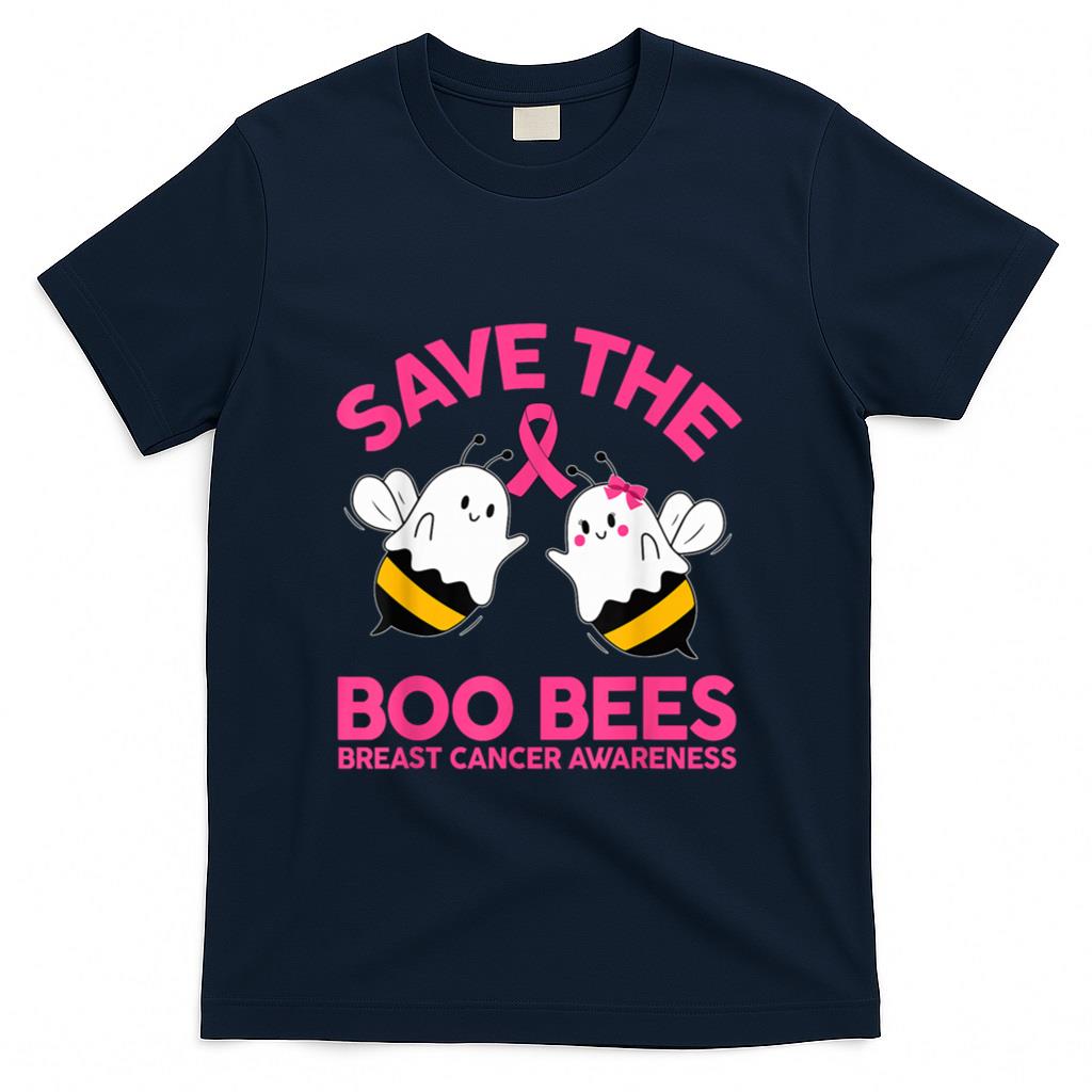 Save The Boobees Boo Bees Breast Cancer Halloween Women T-Shirt