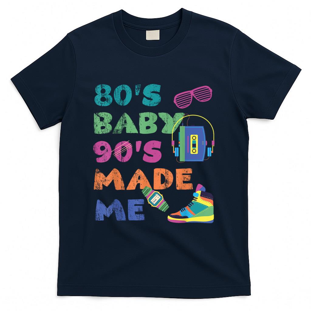 Retro Nostalgia - Vintage 1980s 80's Baby 1990s 90's Made Me Retro Nostalgia T-Shirt