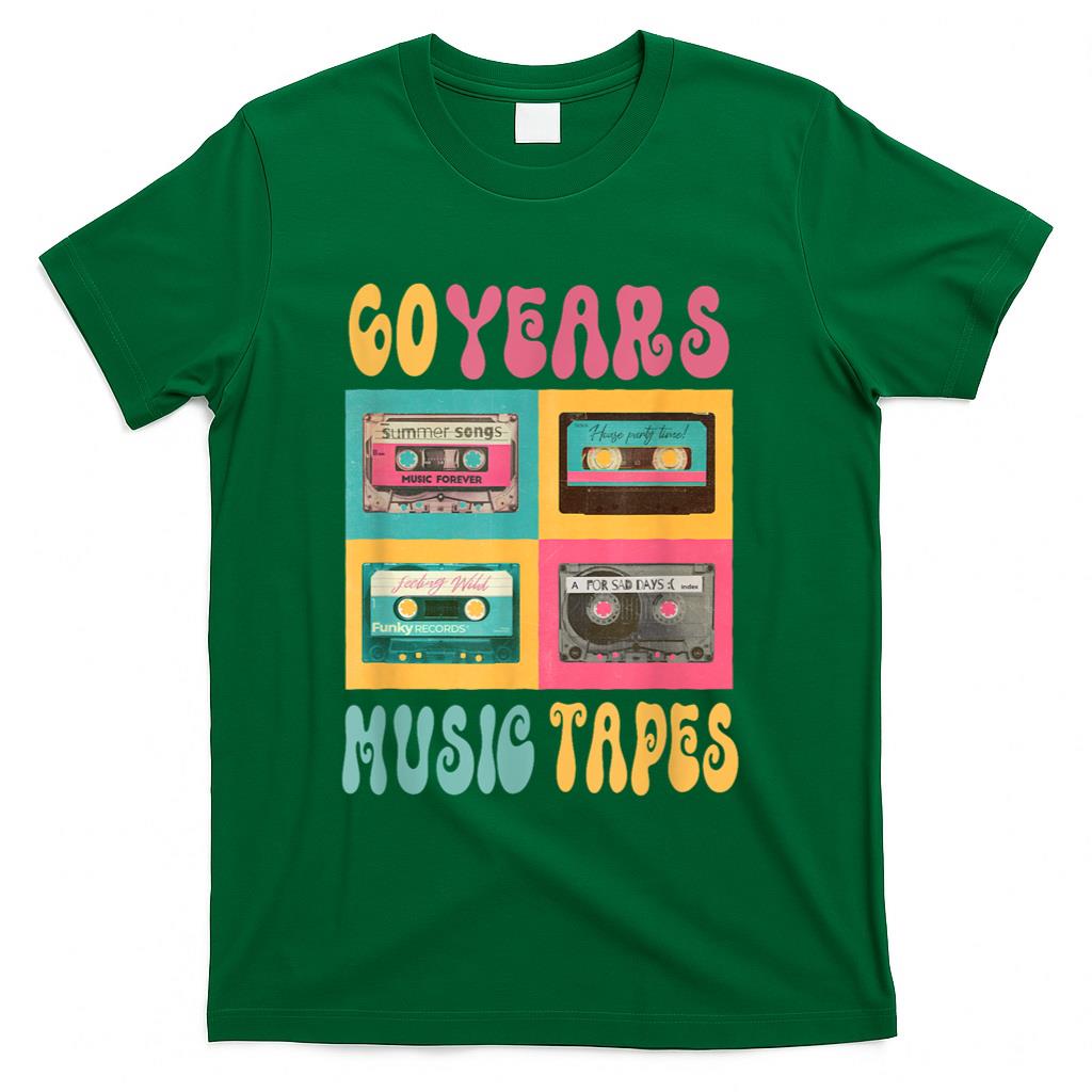 Retro Nostalgia - 60 Years Music Tapes Birthday Retro Nostalgia 1963 Cassette T-Shirt