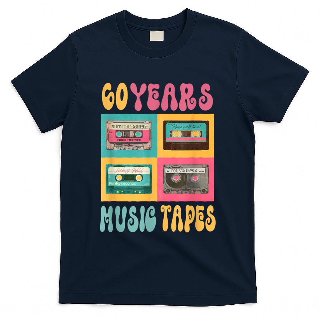Retro Nostalgia - 60 Years Music Tapes Birthday Retro Nostalgia 1963 Cassette T-Shirt