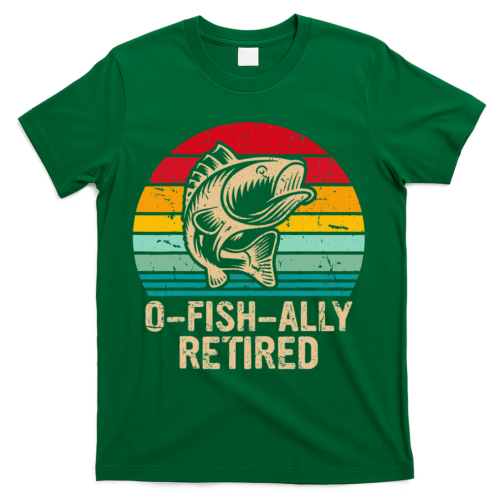 Ofishally Retired Retirement Fishing T-Shirt