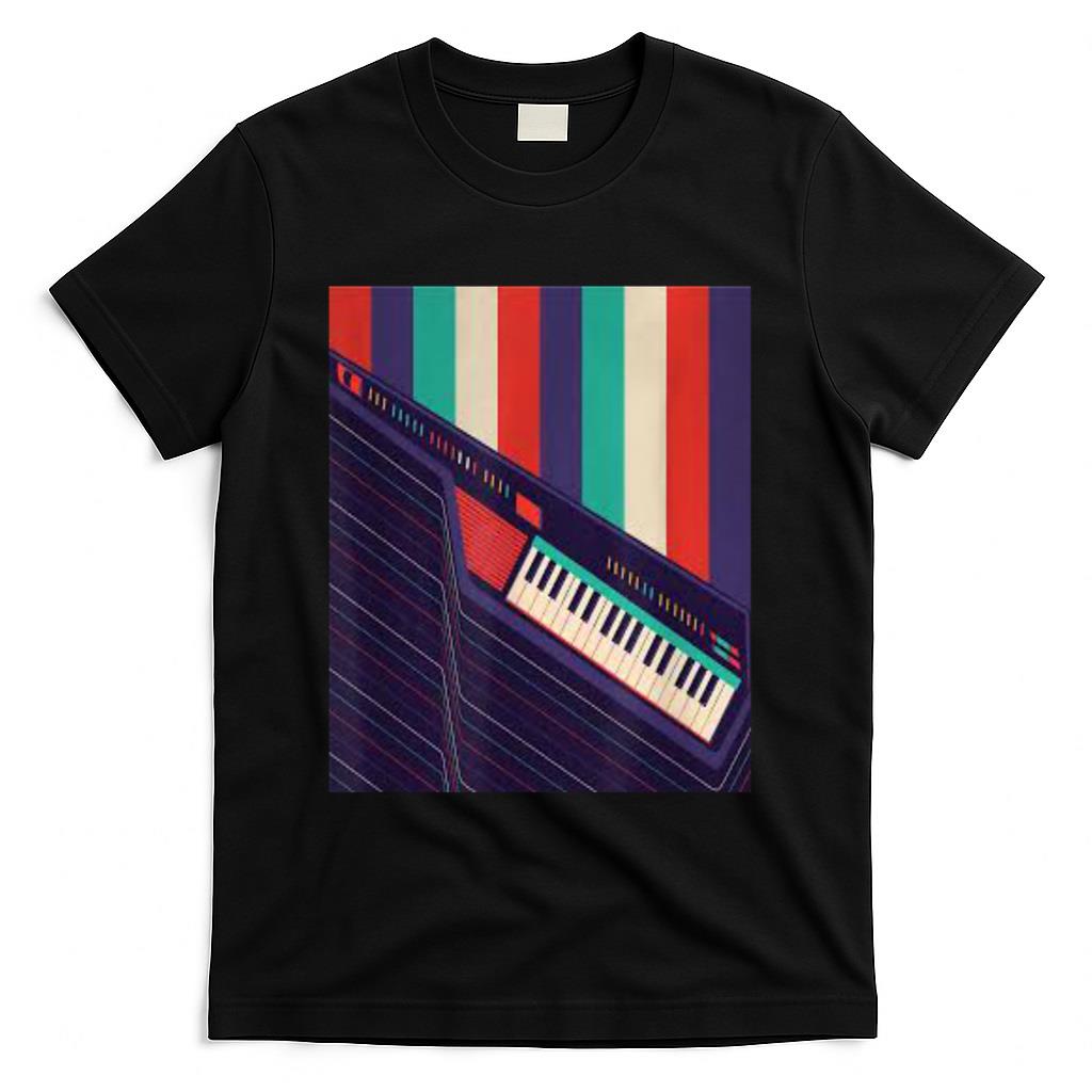 Retro Nostalgia - Funny Keytar Shred Tshirt - Retro Music Nostalgia