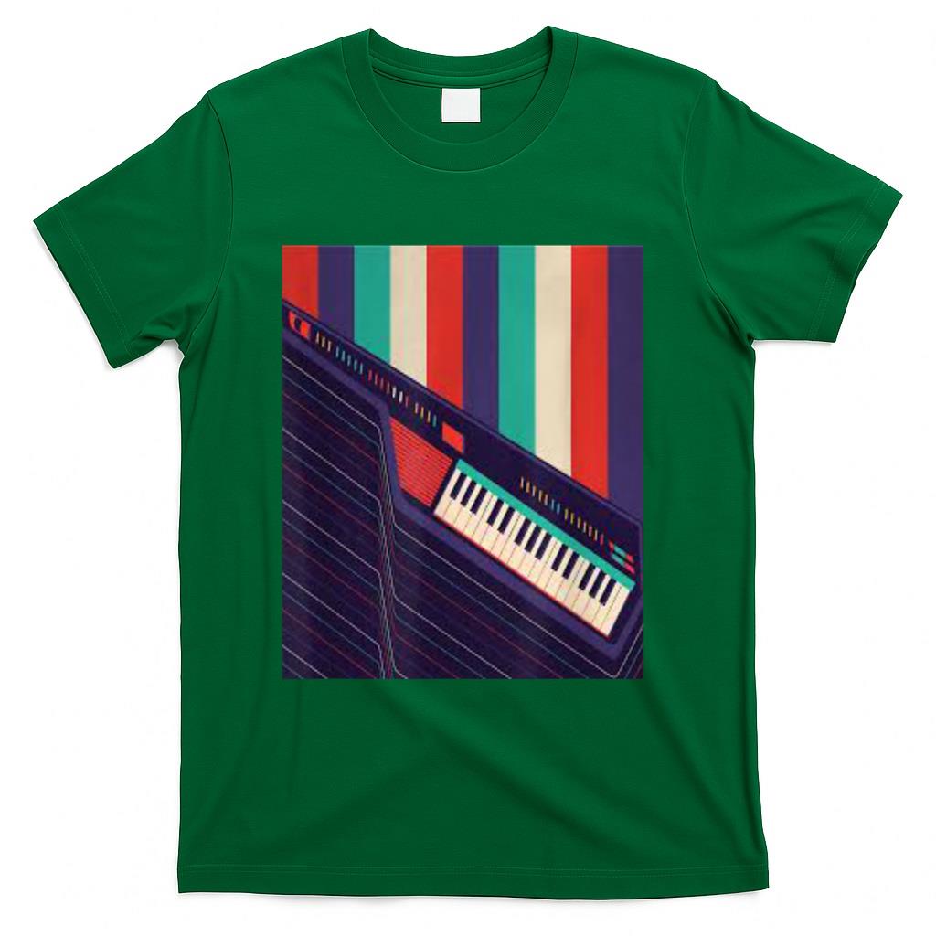Retro Nostalgia - Funny Keytar Shred Tshirt - Retro Music Nostalgia