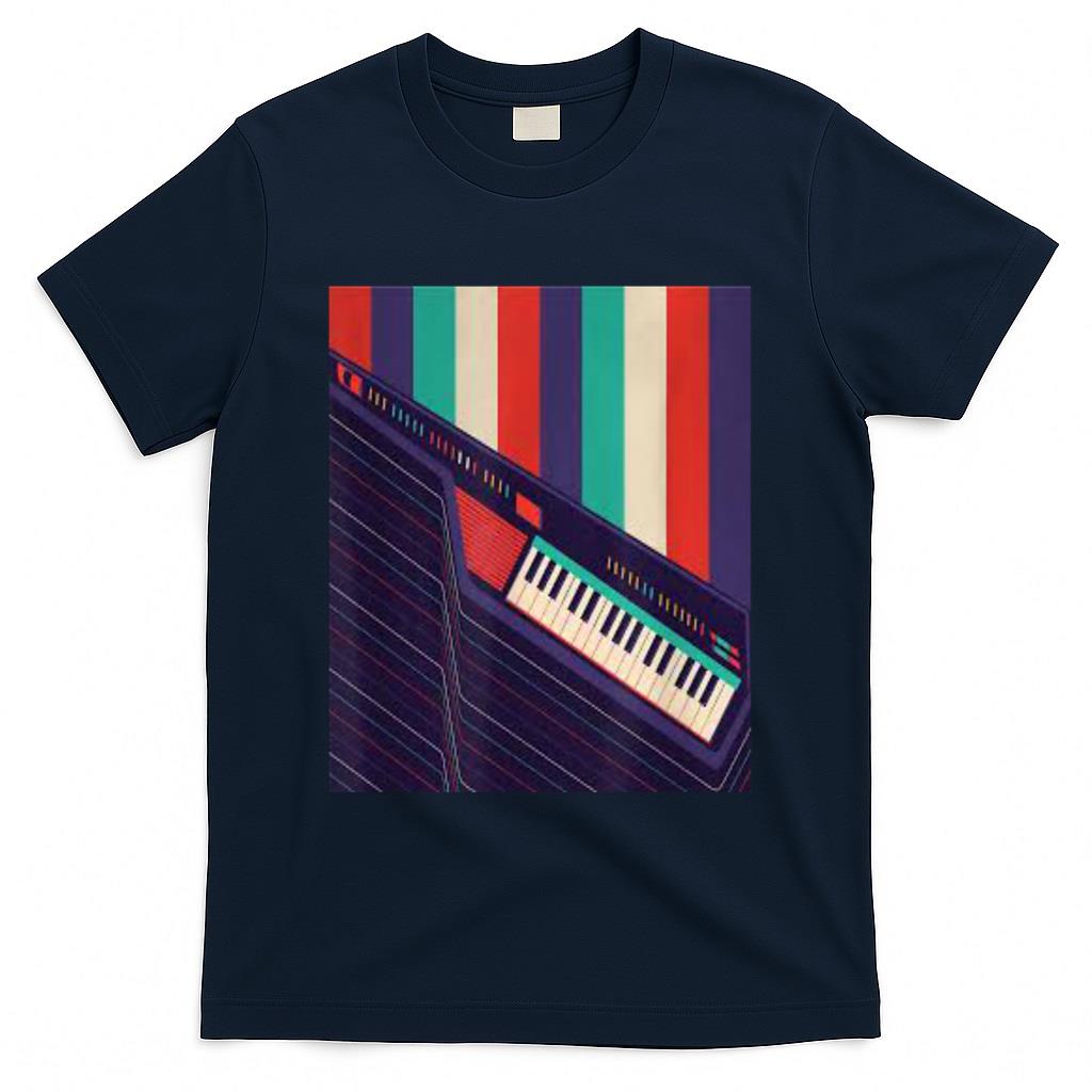 Retro Nostalgia - Funny Keytar Shred Tshirt - Retro Music Nostalgia