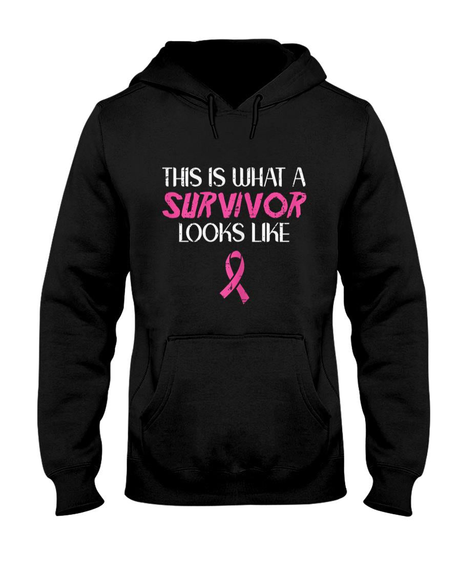 Breast Cancer What Survivor Look Like Awareness Ribbon Women T-Shirt