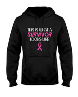 Breast Cancer What Survivor Look Like Awareness Ribbon Women T-Shirt