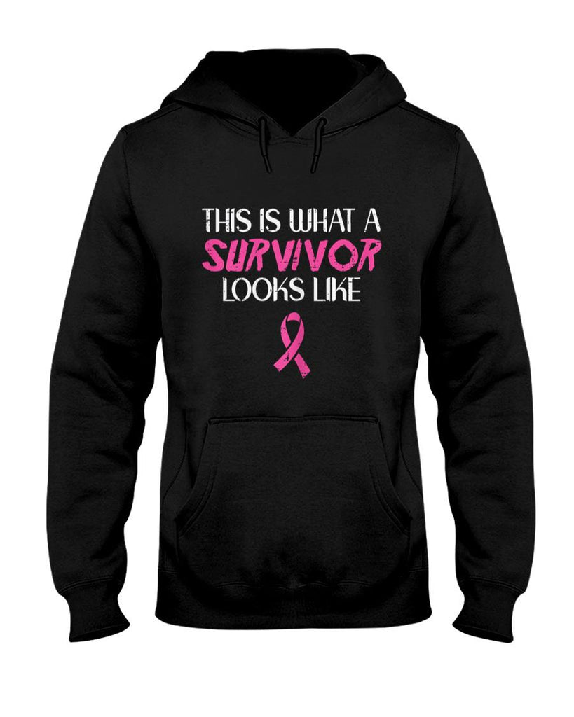 Breast Cancer What Survivor Look Like Awareness Ribbon Women T-Shirt