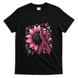 Sunflower Pink Breast Cancer Awareness T-Shirt