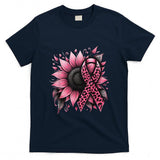 Sunflower Pink Breast Cancer Awareness T-Shirt