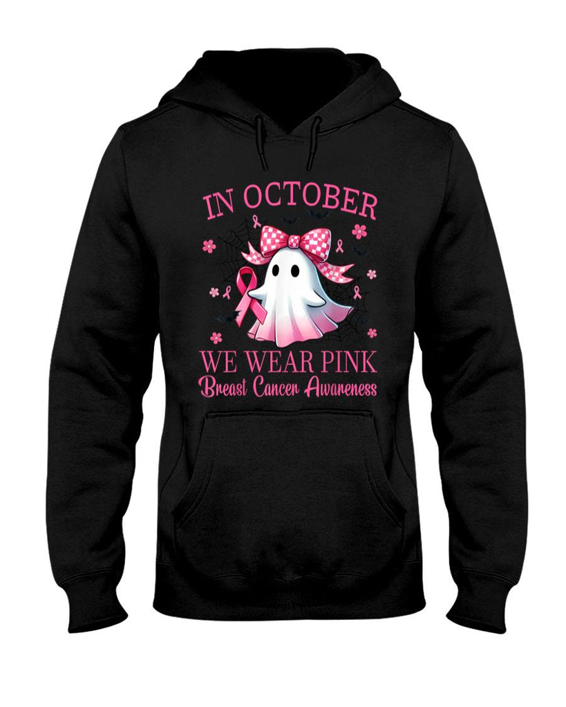In October We Wear Pink Breast Cancer Awareness T-Shirt
