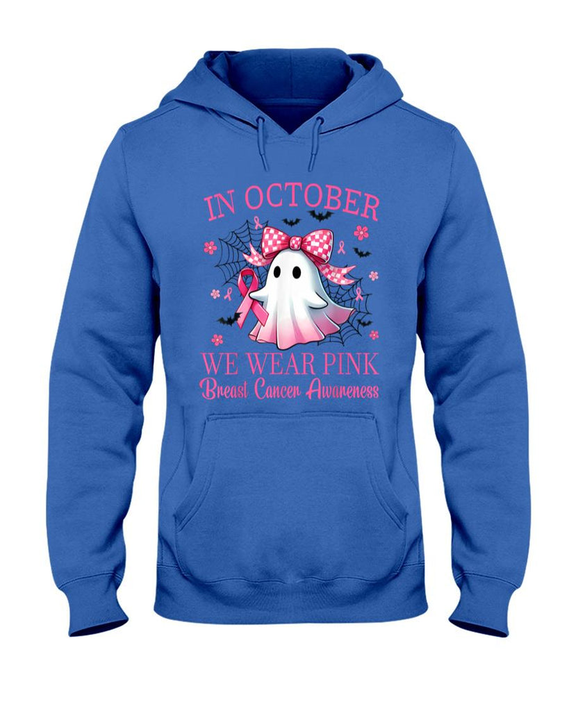 In October We Wear Pink Breast Cancer Awareness T-Shirt
