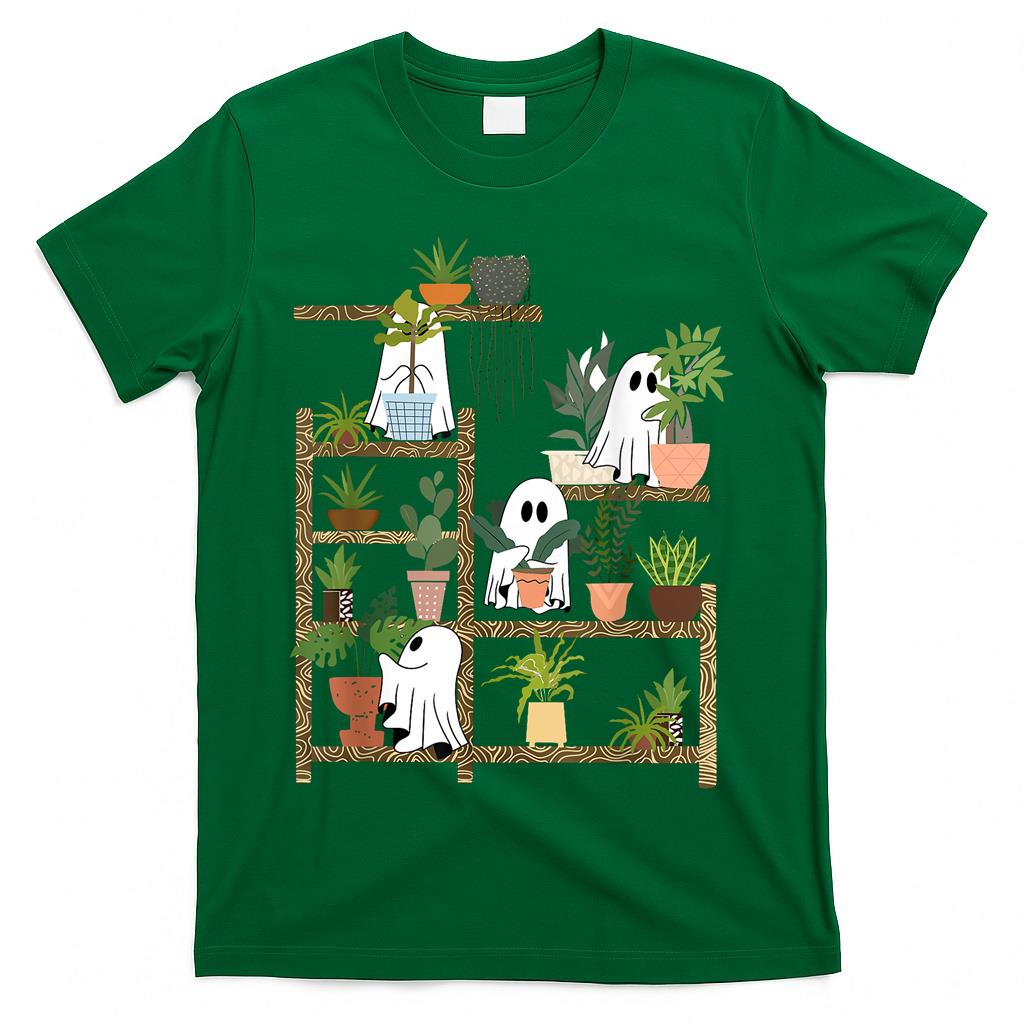Funny Ghost Plant Halloween Spooky Season Trick Or Treat T-Shirt