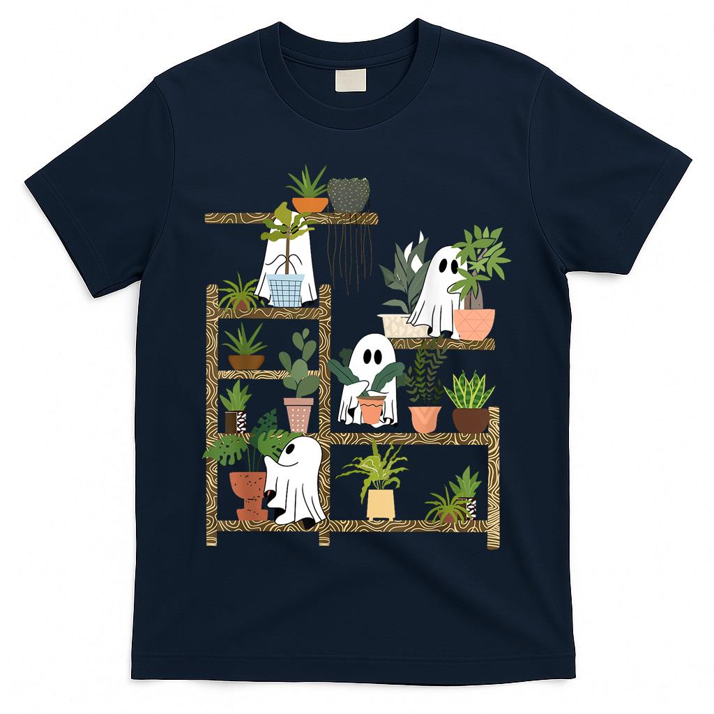 Funny Ghost Plant Halloween Spooky Season Trick Or Treat T-Shirt