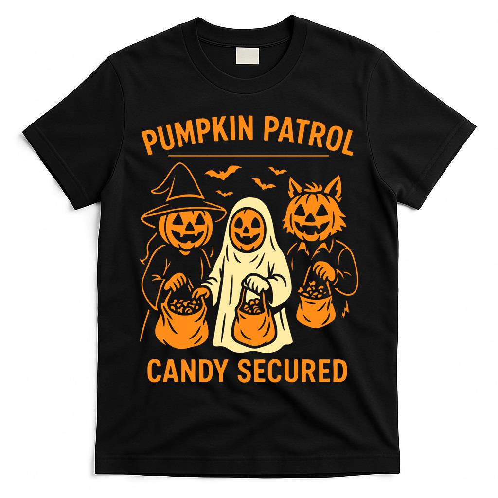 Pumpkin Patrol Candy Secured Halloween Fun Classic T-Shirt