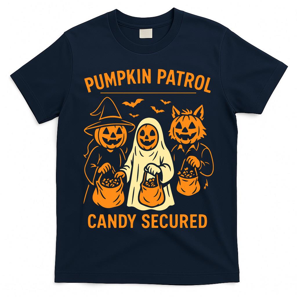 Pumpkin Patrol Candy Secured Halloween Fun Classic T-Shirt