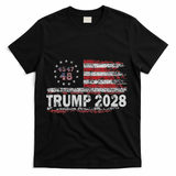 45 47 48 Donald Trump 2028 American Flag Election Vintage T-Shirt - Black