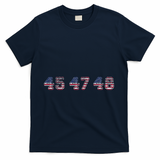 45 47 48 Trump 2024 2028 Flag Take American Back Vance 2028 T-Shirt - Navy