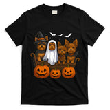 Yorkie Halloween Funny Yorkshire Terrier Dog Trick or Treat Long Sleeve T-Shirt