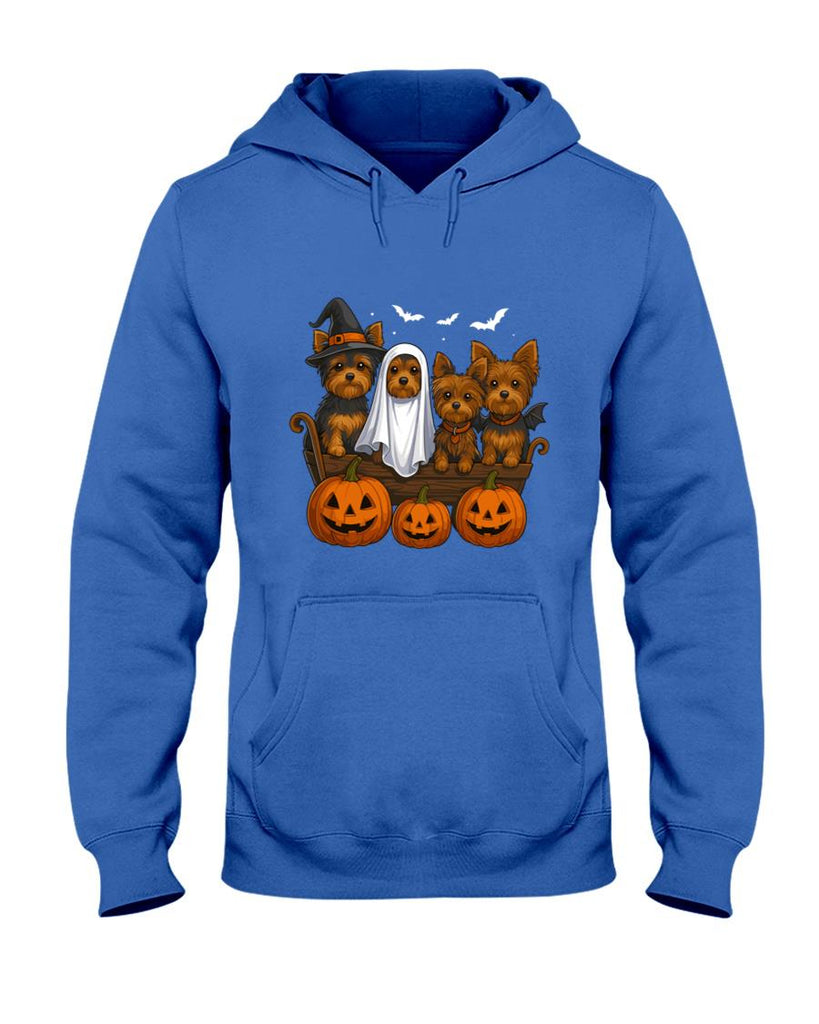 Yorkie Halloween Funny Yorkshire Terrier Dog Trick or Treat Long Sleeve T-Shirt