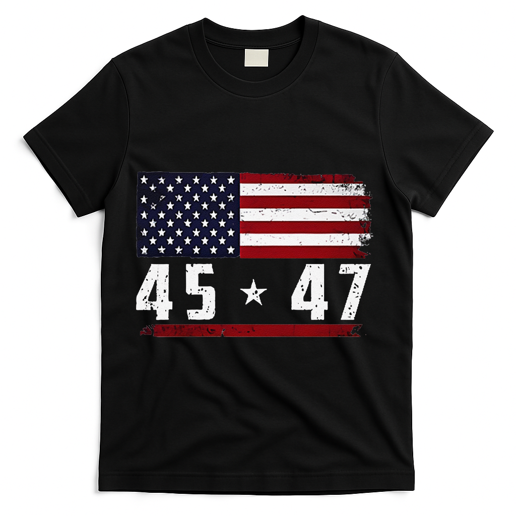 45 47 Trumpt Gift T-Shirt - Black