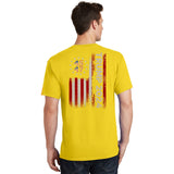 45 47 Trump 2024 American Flag Front And Back T-Shirt