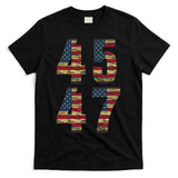 45 47 Trump Vintage Flag 2024 Election T-Shirt