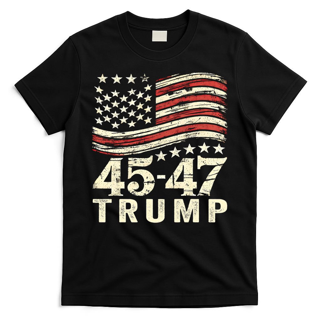45 47 Usa Flag Trump Inauguration Day 2025 T-Shirt