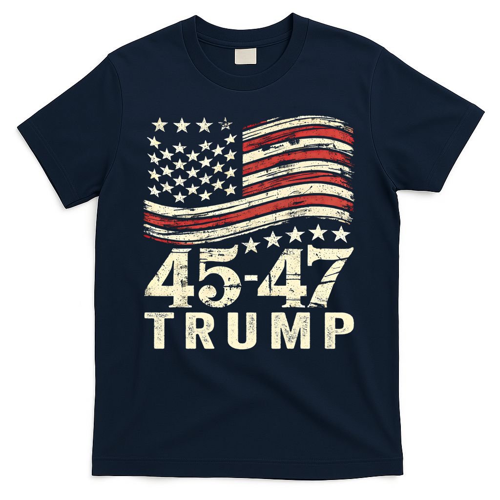 45 47 Usa Flag Trump Inauguration Day 2025 T-Shirt