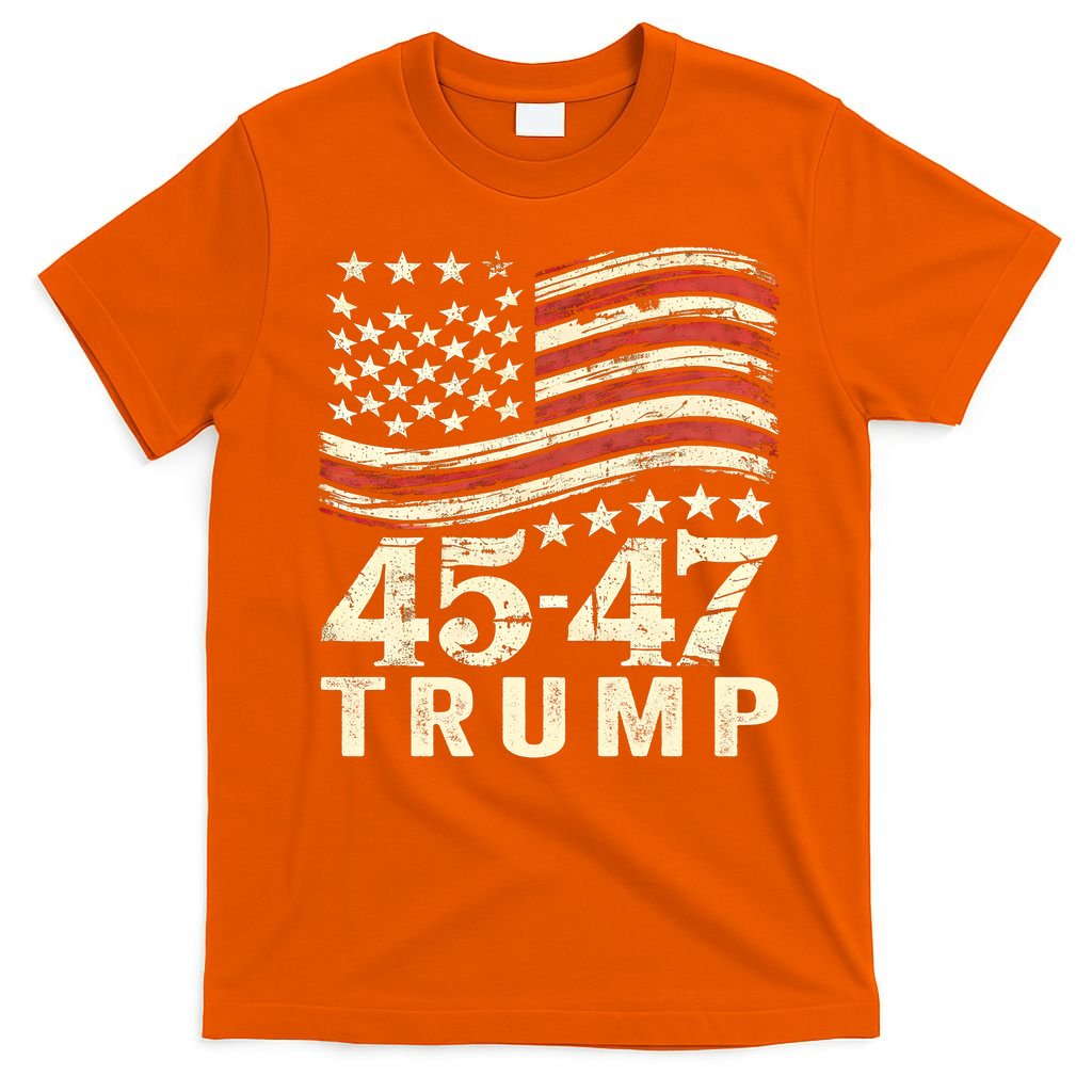 45 47 Usa Flag Trump Inauguration Day 2025 T-Shirt