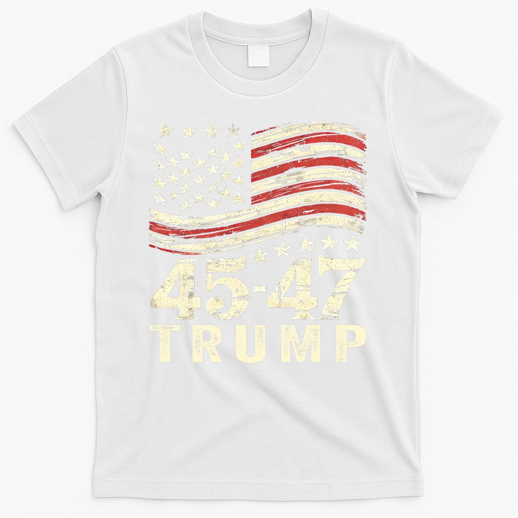 45 47 Usa Flag Trump Inauguration Day 2025 T-Shirt