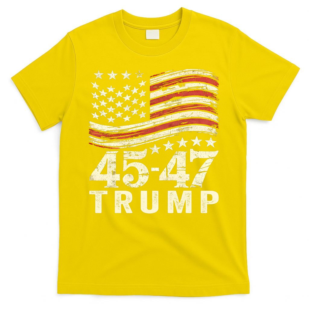45 47 Usa Flag Trump Inauguration Day 2025 T-Shirt