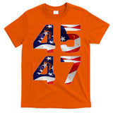 45 47 Usa Flag T-Shirt