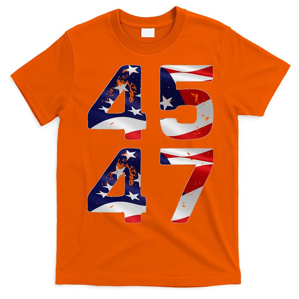 45 47 Usa Flag T-Shirt